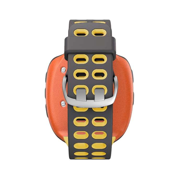 For Garmin Forerunner 310XT Two-color Silicone Watch Band(Grey Yellow)