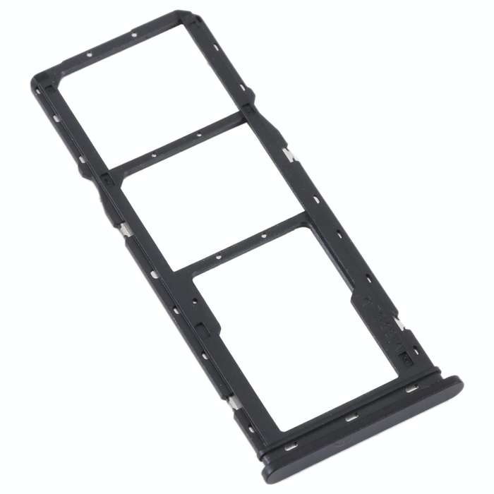 For Xiaomi Redmi A1 2022 / Redmi A1+ SIM Card Tray + SIM Card Tray + Micro SD Card Tray (Black)