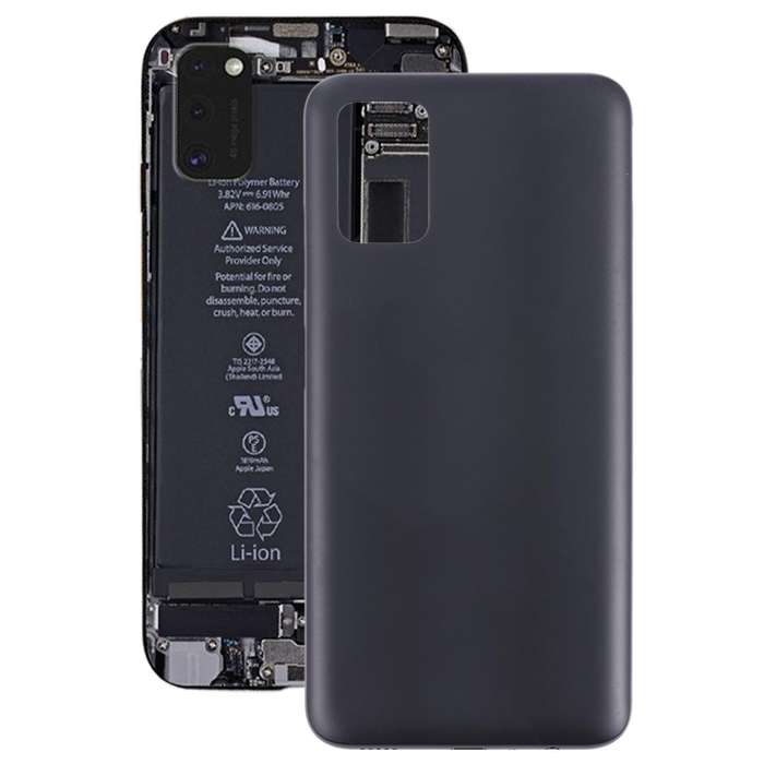 For Samsung Galaxy A03s SM-A037 Battery Back Cover (Black)