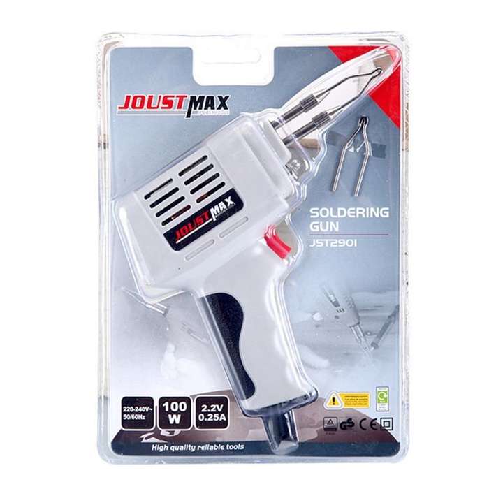 Electric Soldering Iron Set Fast Welding Gun Set 100W Soldering Gun, Plug:EU
