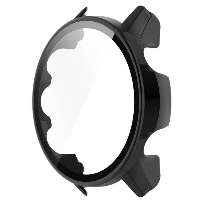 For Garmin Forerunner 955 PC Tempered Film Full Body Watch Case(Black)