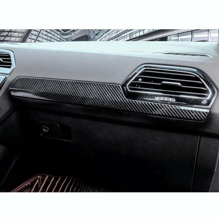 Car Carbon Fiber Dashboard Decorative Strip for Volkswagen Tiguan L