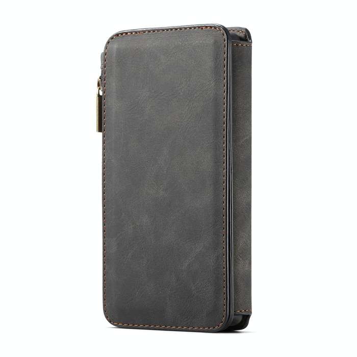 For Samsung Galaxy S22 Ultra 5G CaseMe-007 Detachable Multifunctional Leather Phone Case(Black)