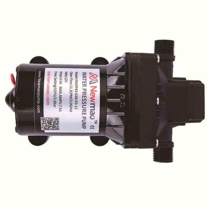 Newmao Reciprocating Diaphragm Pump DC Small Water Pump, EU Plug(DC 12V)