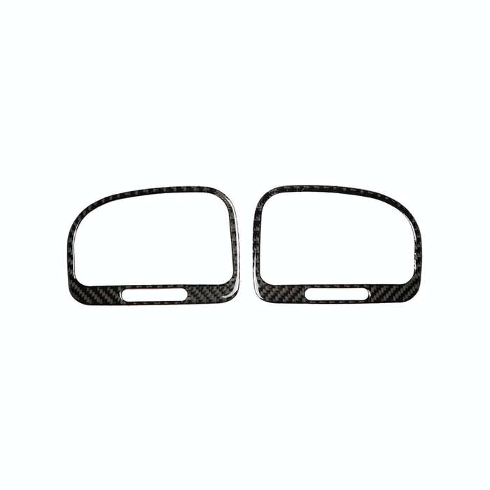 Carbon Fiber Car Left Right Air Outlet Decorative Sticker for Volkswagen Golf 6 2008-2012