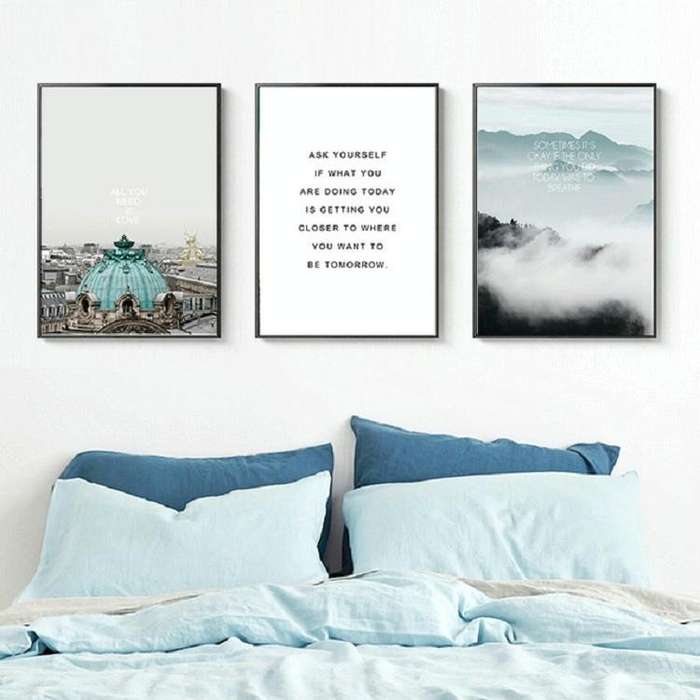 Ocean Landscape Canvas Poster Decoration Home Painting Art Paintings Frameless Painting Core, Siz...