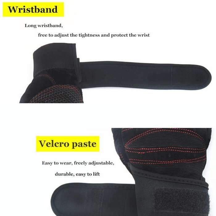 Gym Gloves Heavyweight Sports Exercise Weight Lifting Gloves Body Building Training Sport Fitness...