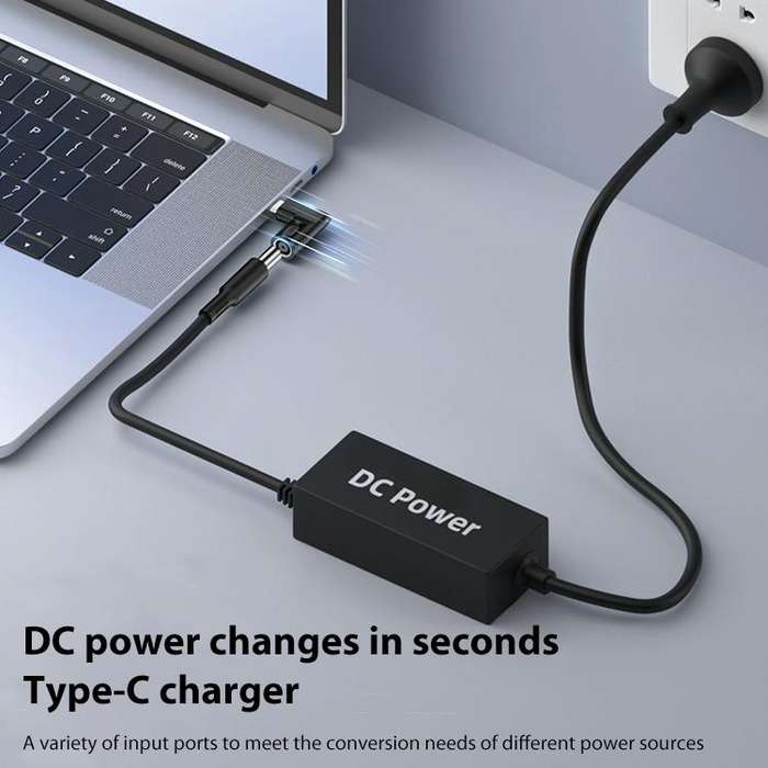4.5x0.6mm 65W DC Input to USB-C / Type-C PD Power Adapter