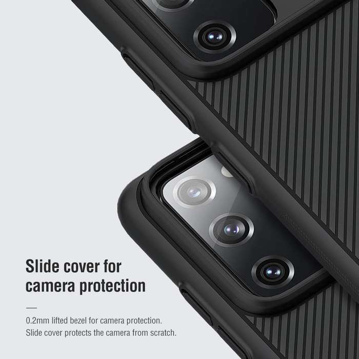 For Samsung Galaxy S20 FE NILLKIN Black Mirror Series PC Camshield Full Coverage Dust-proof Scrat...