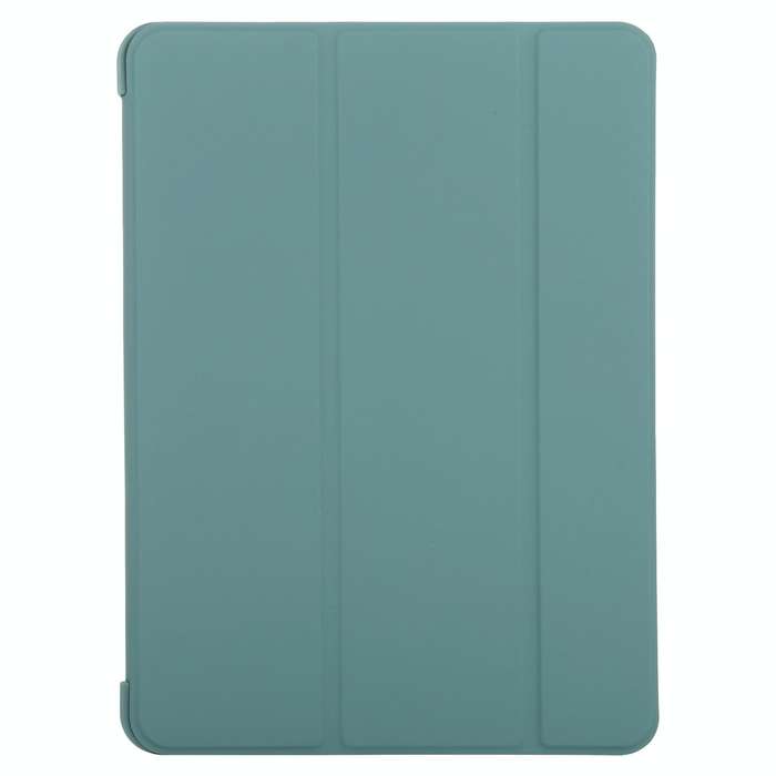 For iPad Air 2022 / 2020 10.9 Silicone 3-Folding Full Coverage Leather Case(Light Green)
