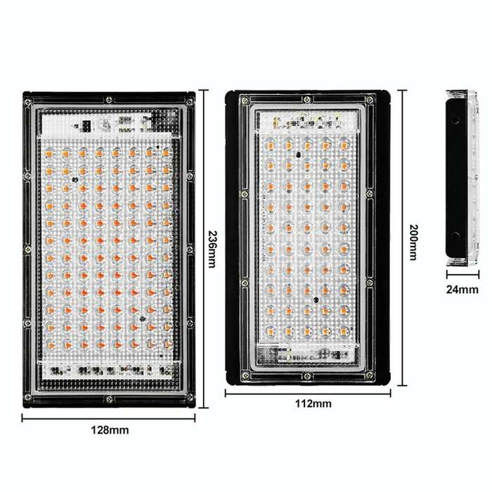 LED Plant Light Full Spectroscopy Waterproof Growth Lamp Seedlings Vegetable Filling Lamp, Power:...
