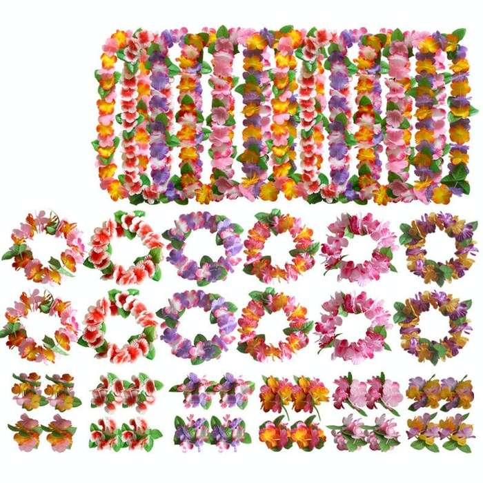5 PCS CK-053 12-Color Petal Party Decoration Hawaiian Wreath(5)