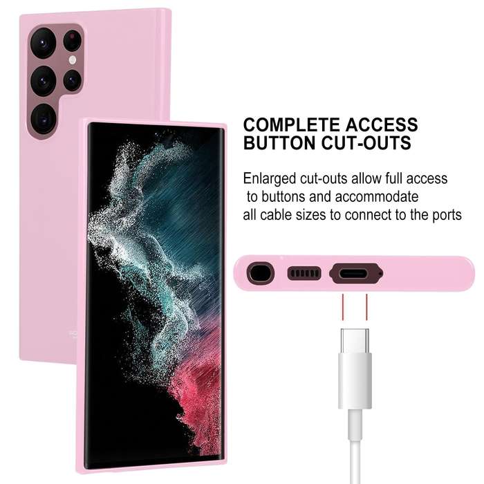 For Samsung Galaxy S23 Ultra 5G GOOSPERY PEARL JELLY Shockproof TPU Phone Case(Pink)