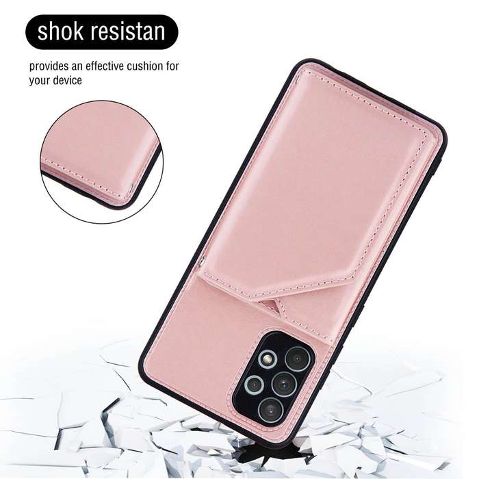 For Samsung Galaxy A32 4G (EU Version) Skin Feel PU + TPU + PC Back Cover Shockproof Case with Ca...