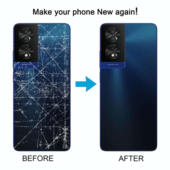 For TCL 40 NxtPaper 4G Original Battery Back Cover(Blue)
