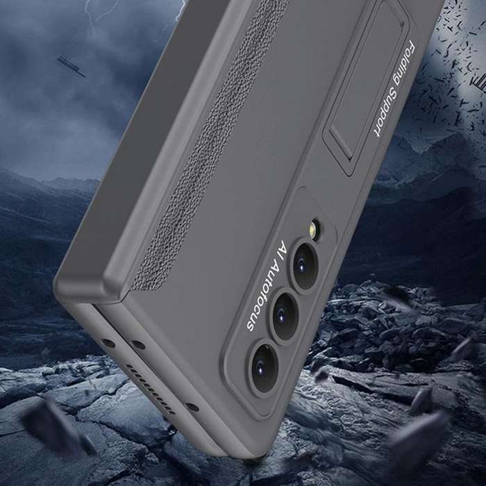 For Samsung Galaxy Z Fold4 GKK Integrated Magnetic Hinge Folding Phone Case(Black)