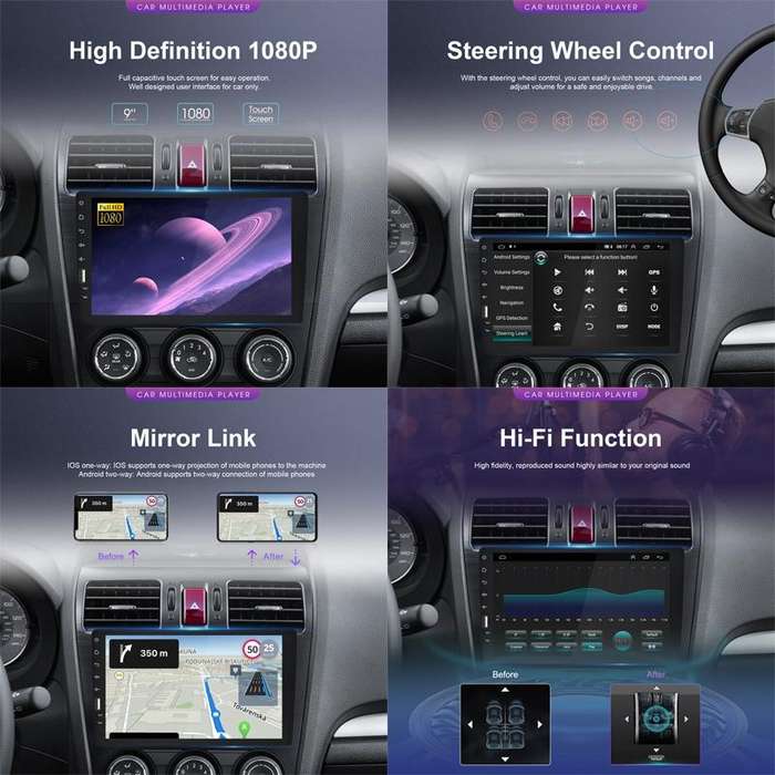 A3236 9 inch Android 11 Single Butt MP5 Player, Style: Wifi 2+32G(Standard+AHD Camera)