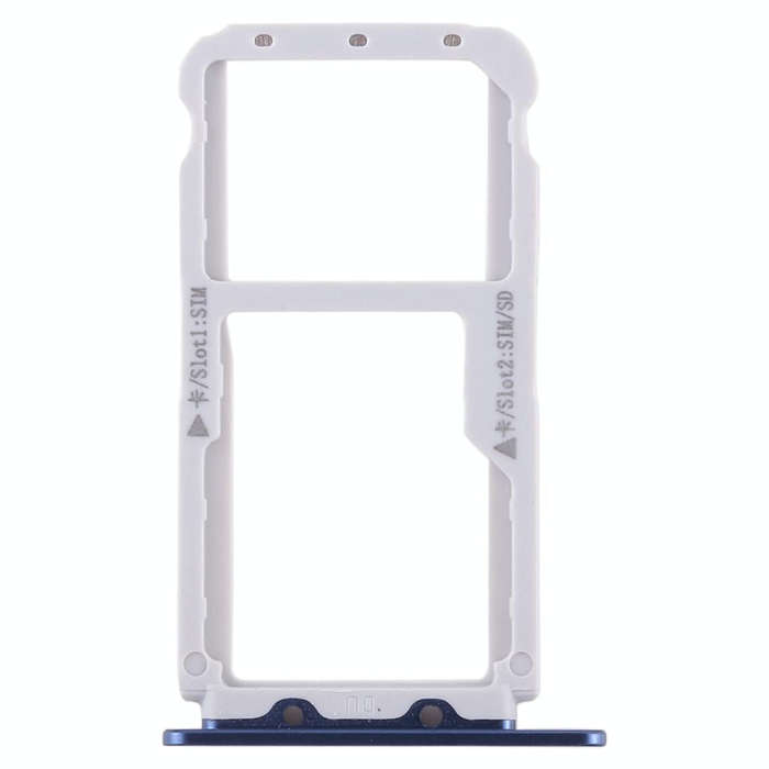 SIM Card Tray + SIM Card Tray / Micro SD Card Tray for Huawei Honor V9 (Blue)