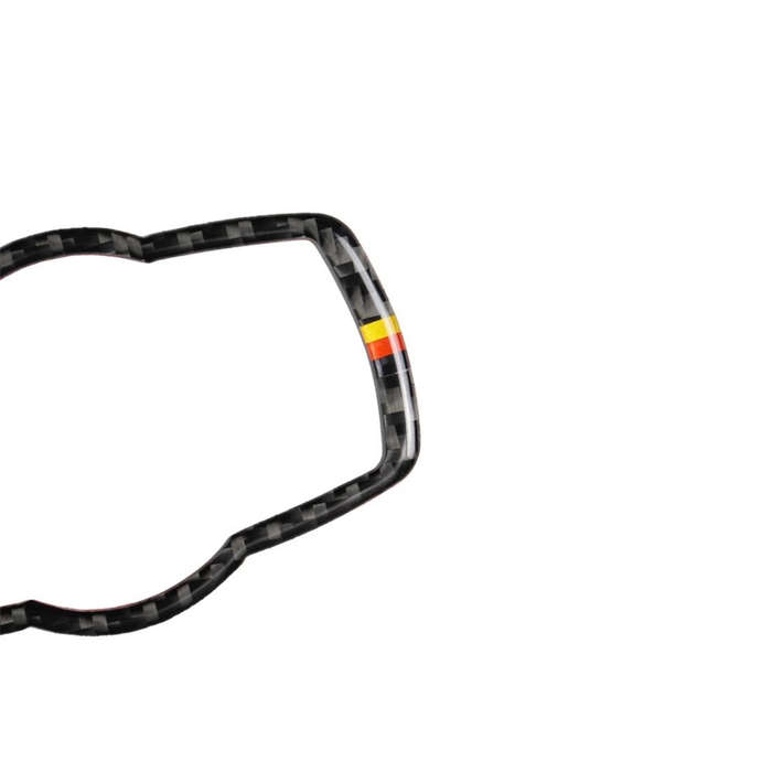 Yellow Red Color Carbon Fiber Car Headlight Switch Decorative Sticker for BMW E90 / E92 / E93 200...