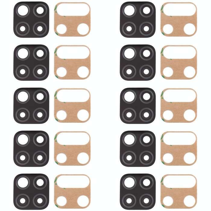 For Huawei P40 Lite  10pcs Original Back Camera Lens (Black)