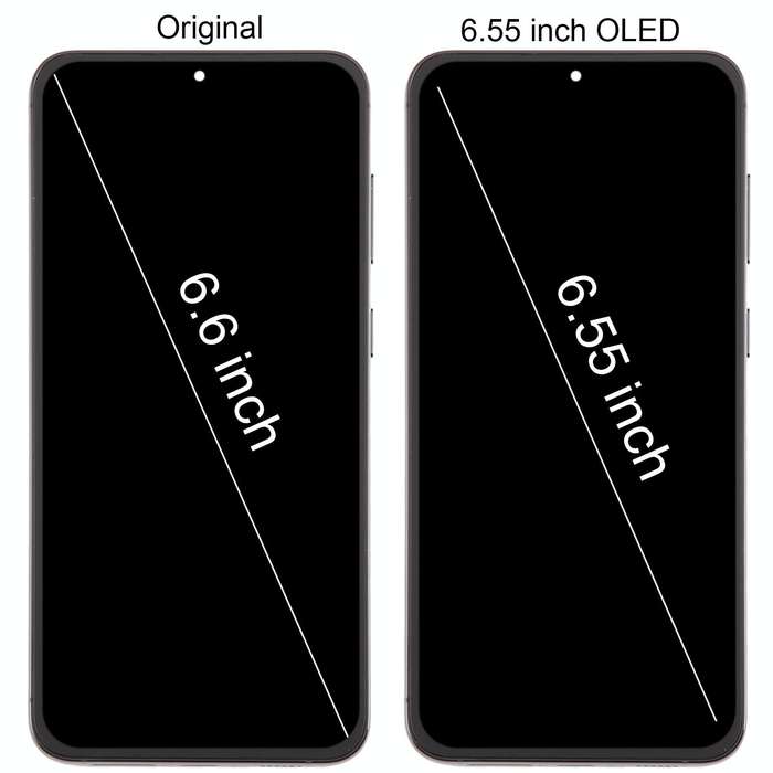 For Samsung Galaxy S23+ 5G SM-S916B 6.55 inch OLED  LCD Screen Digitizer Full Assembly with Frame