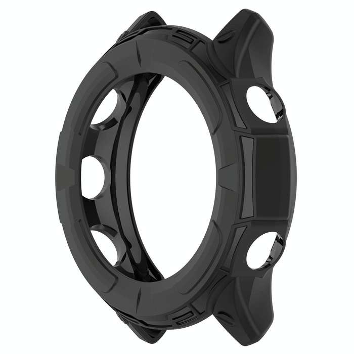 For Garmin Forerunner 255 Shockproof TPU Protective Watch Case(Black)