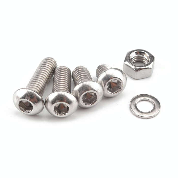 520 PCS 304 Stainless Steel Screws and Nuts Hex Socket Head Cap Screws Gasket Wrench Assortment S...