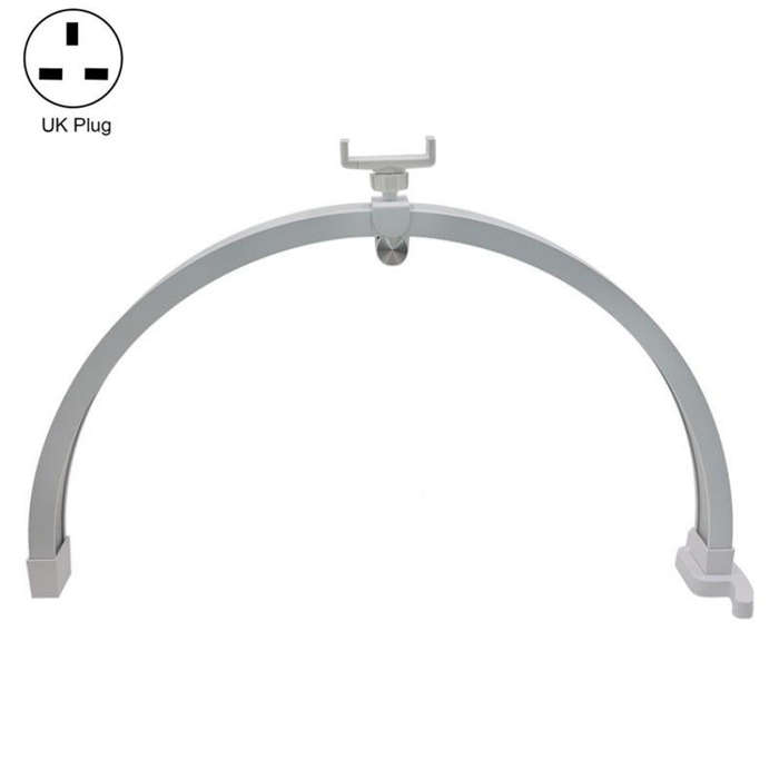 M12X Foldable LED Half Moon Lamp Touch Control Nail Art Lamp, Length: 56cm(UK Plug)