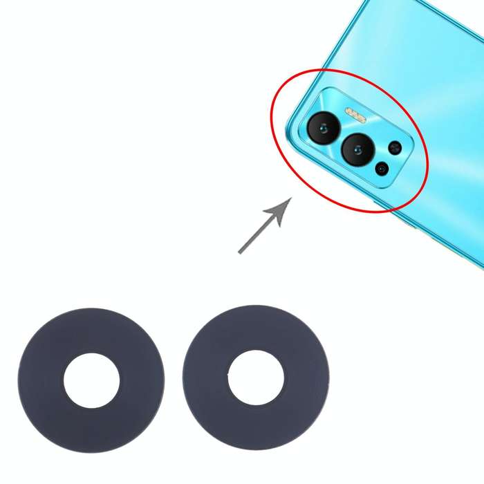 For Infinix Hot 12 X6817 10set Back Camera Lens