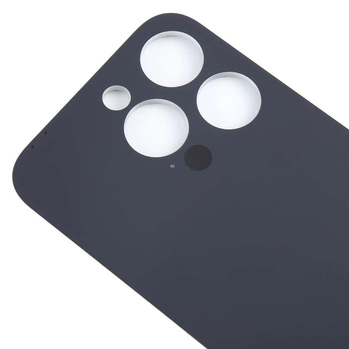 For iPhone 15 Pro Easy Replacement Big Camera Hole Glass Back Battery Cover(Titanium)