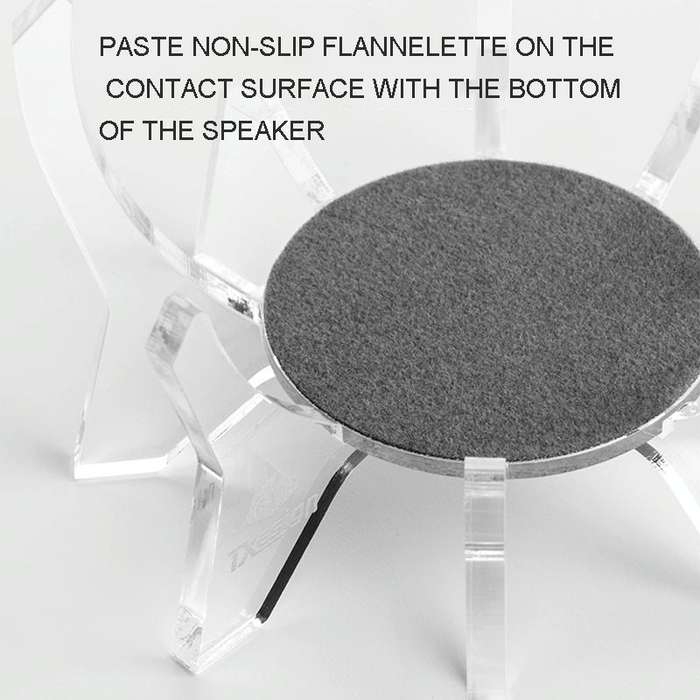 For Echo Dot 4th Generation Alexa Speaker Desktop Storage Base Bracket(Transparent)