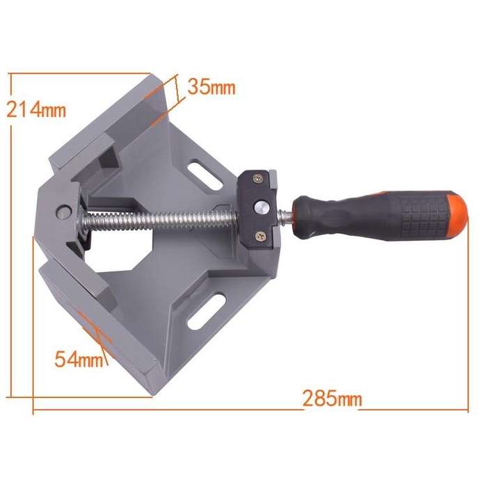 Aluminum Single Handle 90 Degree Right Angle Clamp Angle Clamp Woodworking Frame Clip Right Angle...