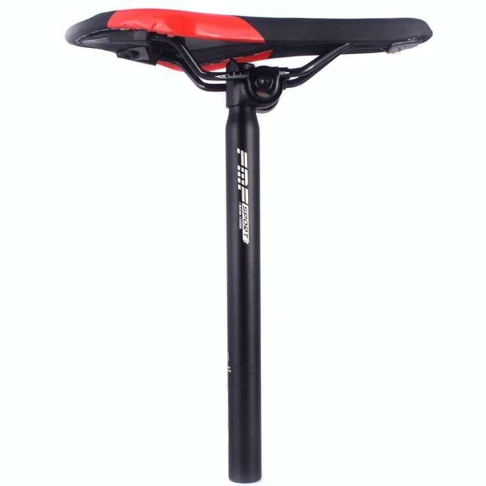 FMFXTR Aluminum Alloy Mountain Bike Extended Seat Post, Specification: 31.8x530mm (Black)