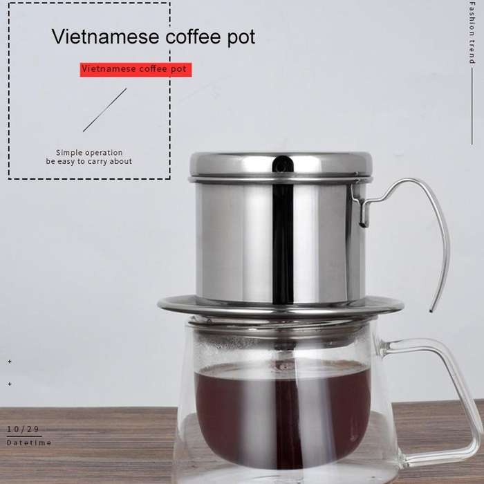 Stainless Steel Filter-free Paper Coffee Filter Pot