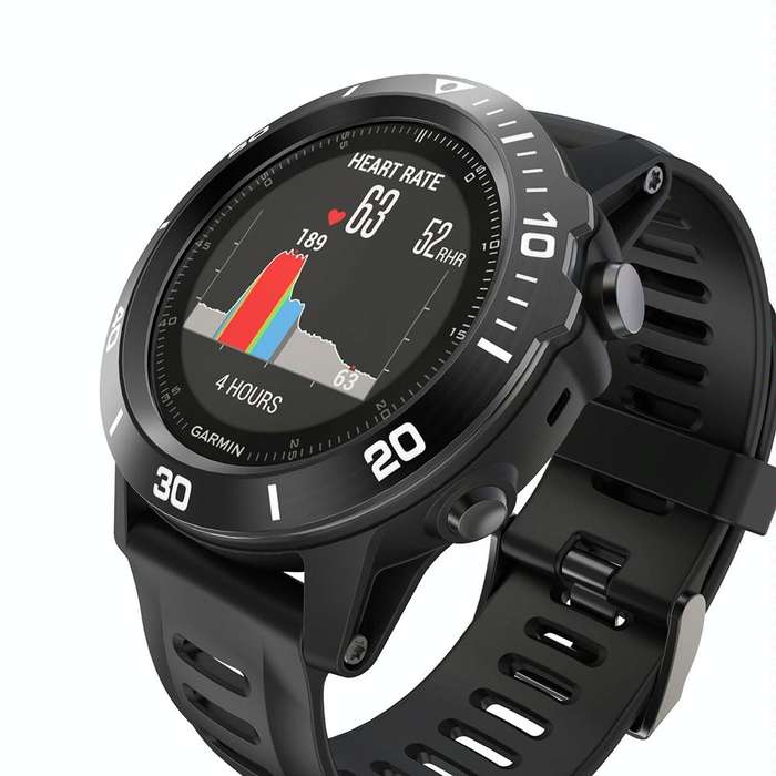 For Garmin Fenix 3/3 HR Smart Watch Steel Bezel Ring, A Version(Black Ring White Letter)