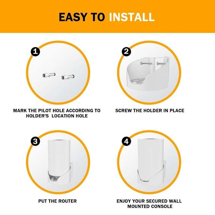For TP Link Deco X68/X80/XE75/XE75 Pro Wifi 6-way Router Bracket(White)
