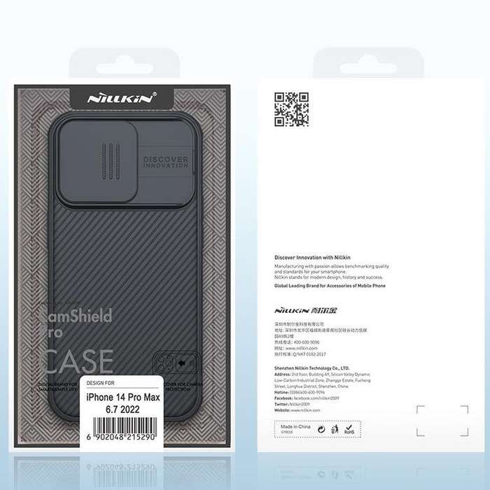 For iPhone 14 Pro Max NILLKIN CamShield Pro Protective Phone Case(Black)