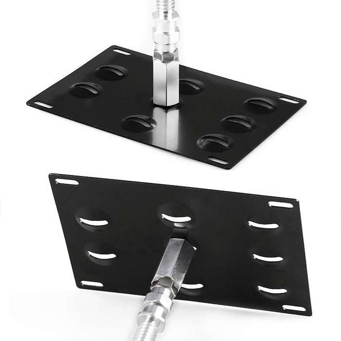 Car Front Bumper Tow Hook License Plate Mounting Bracket Holder for Toyota Yaris