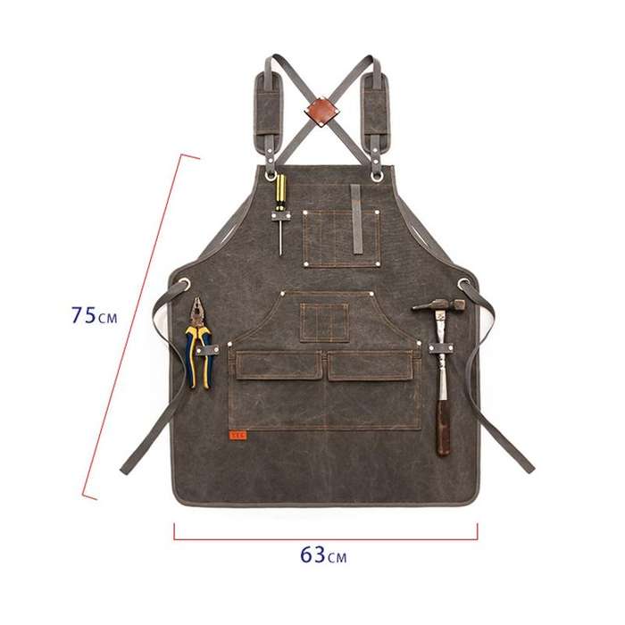 Canvas Apron Barber Roasting Cafe Gardening Woodworking Men And Women Canvas Work Clothes, Specif...