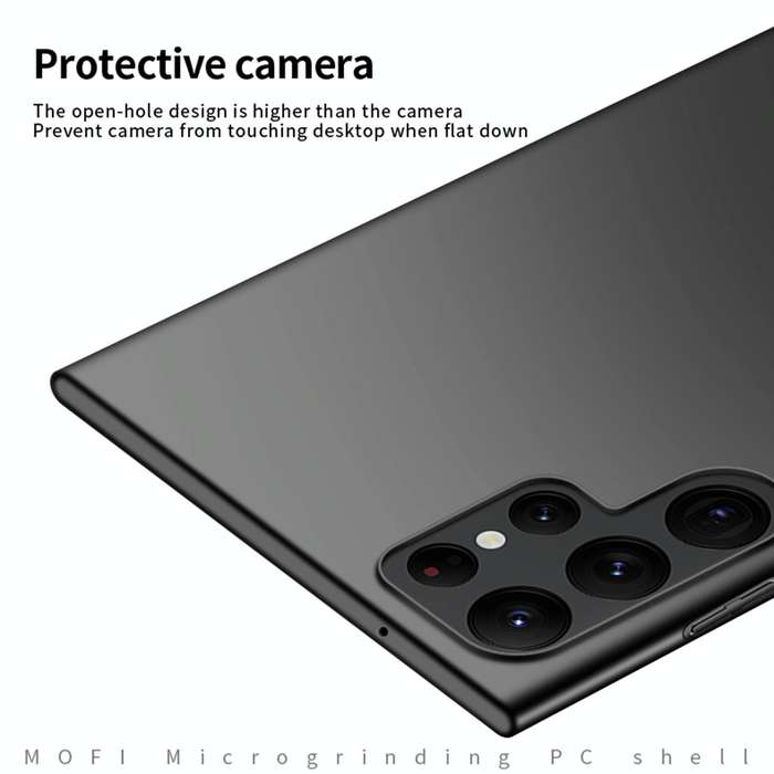 For Samsung Galaxy S23 Ultra 5G MOFI Micro Frosted PC Ultra-thin Hard Case(Black)