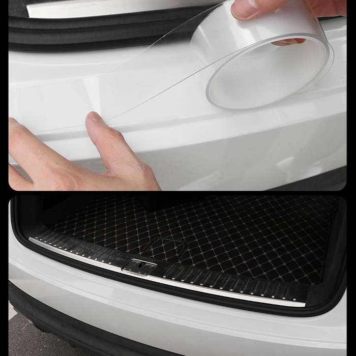 Universal Car Door Invisible Anti-collision Strip Protection Guards Trims Stickers Tape, Size: 7c...
