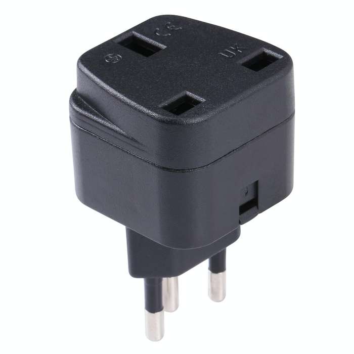 Portable UK to Switzerland Plug Socket Power Adapter