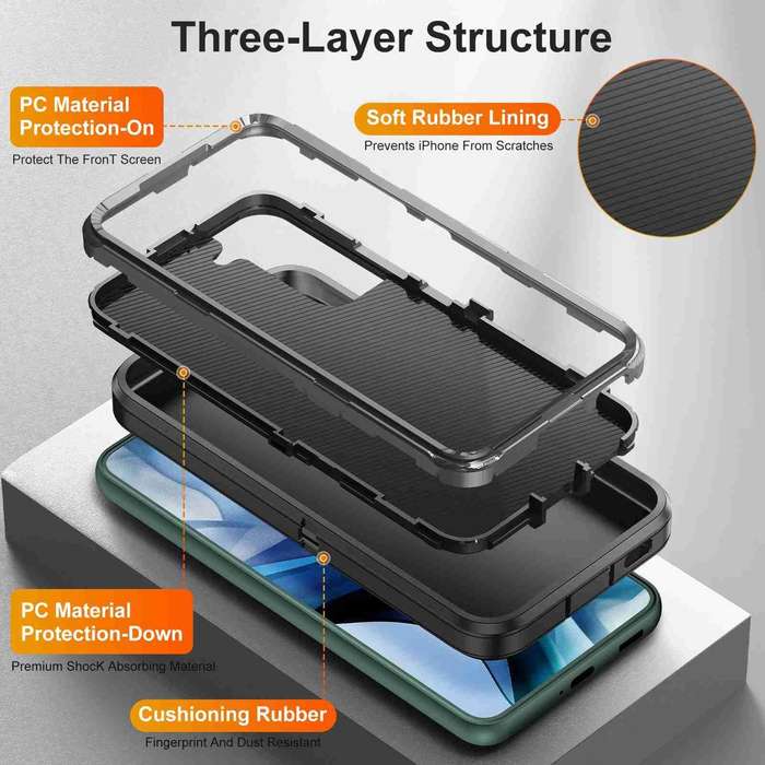 For Samsung Galaxy S22 5G Life Waterproof Rugged Phone Case(Black)