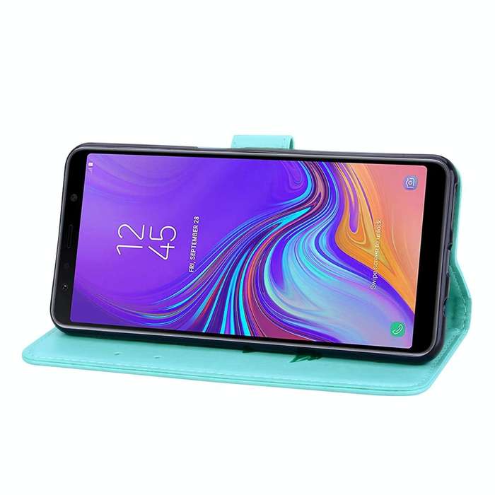 Rose Embossed Horizontal Flip PU Leather Case for Samsung Galaxy A7 (2018) , with Holder & Card S...