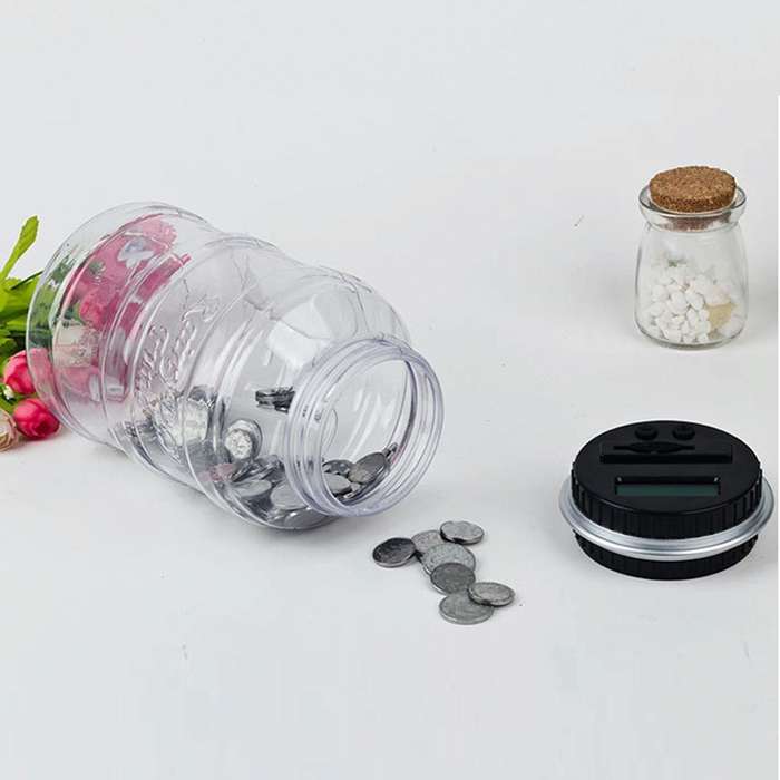 Digital Counting Money Coin Bank for Euro