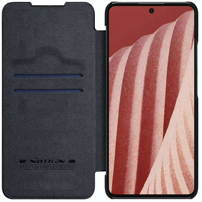 For Samsung Galaxy A73 5G NILLKIN QIN Series Pro Sliding Camera Cover Design Leather Phone Case(B...