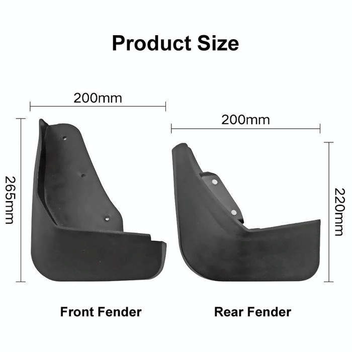 For Ford Ecosport 2013-2017 4pcs/Set Car Auto Soft Plastic Splash Flaps Fender Guard