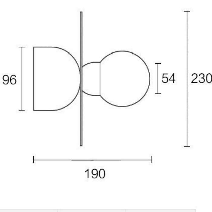 Simple Modern Living Room Bedroom Hallway Wall Lamp without Light Source