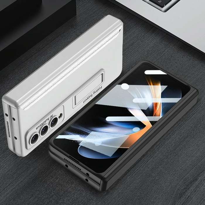 For Samsung Galaxy Z Fold4 GKK Integrated Magnetic Hinge Folding Phone Case(Black)