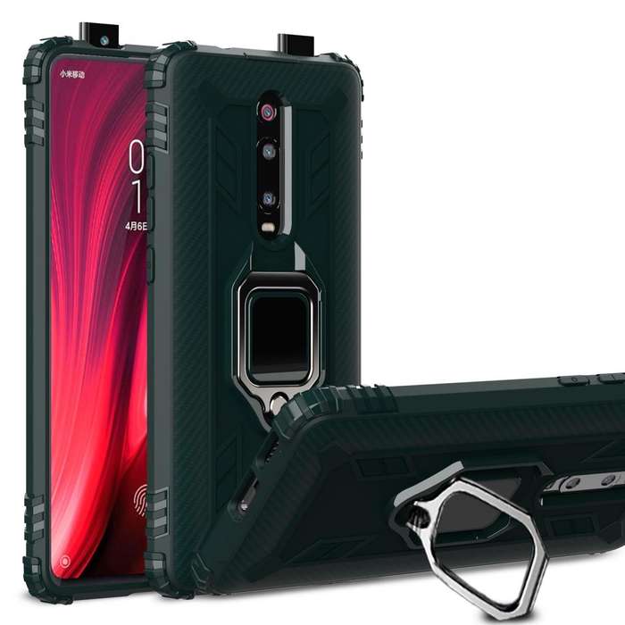 For Xiaomi 9T & 9T Pro & Redmi K20 & Redmi K20 Pro Carbon Fiber Protective Case with 360 Degree R...